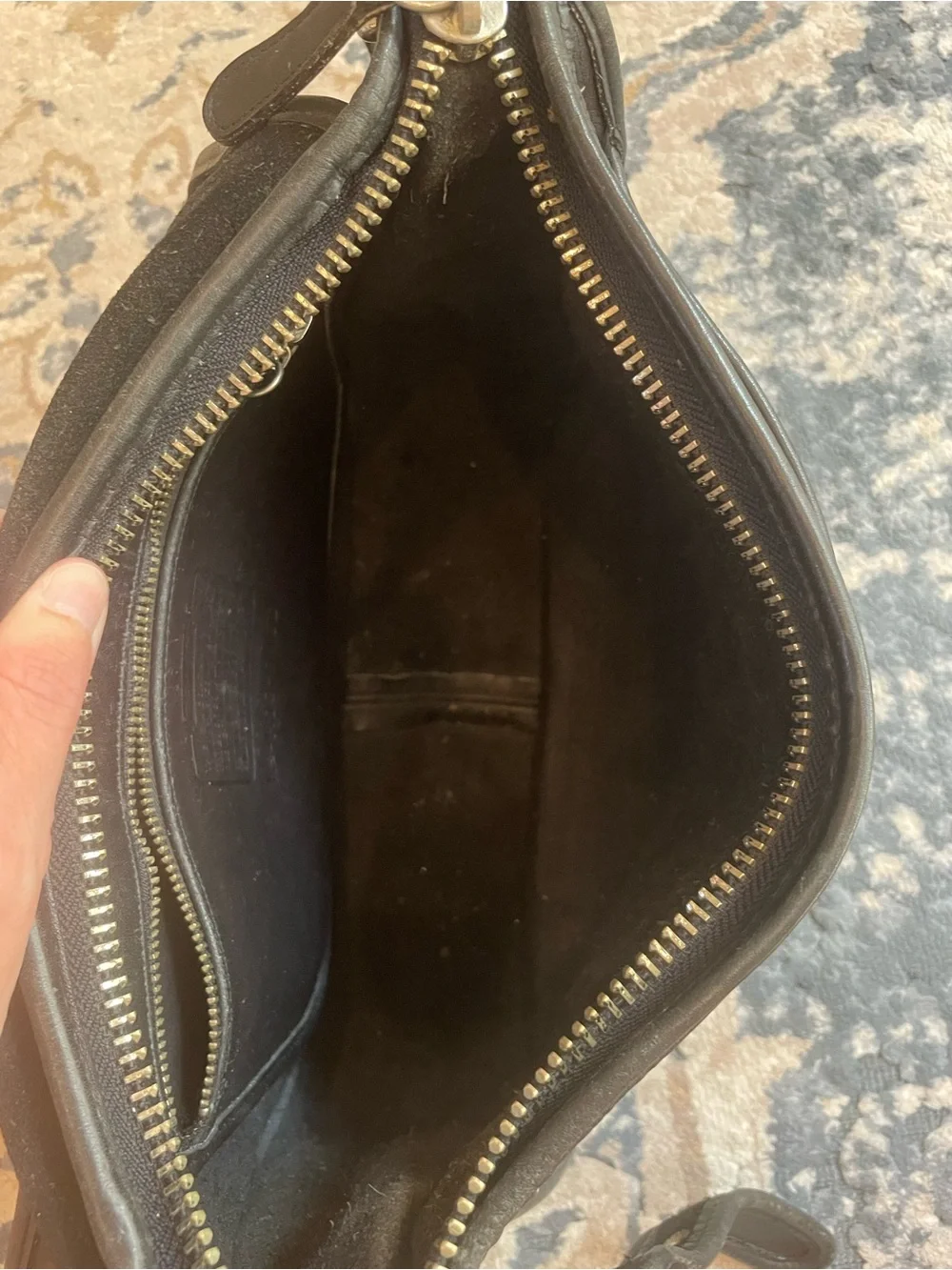 Coach Vintage 9951 Patricia Legacy Black Leather Crossbody Bag